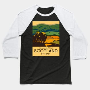 "For a wonderful Trip!" Scotland By Train Baseball T-Shirt